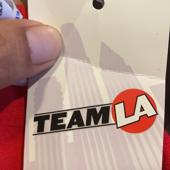 Red short sleeve crew neck Los Angeles Avengers Arena Football Shirt XXL NWT - Picture 5 of 7